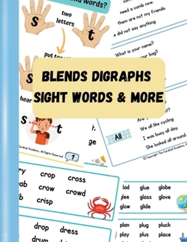 Paperback Learn Blends Digraphs Diphthongs & More: Consonants and Vowel Digraphs Learning Letter Sounds English Phonics For Kids Phonics Sounds Phonic Reader bo Book