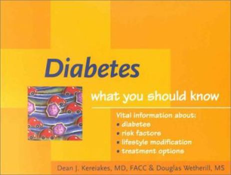 Paperback Diabetes: What You Should Know Book
