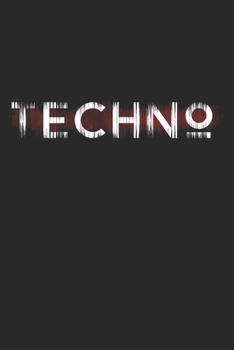 Techno: 6x9 Notebook ruled