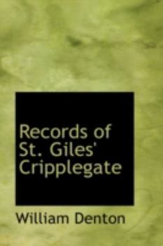Paperback Records of St. Giles' Cripplegate Book