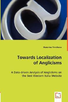 Paperback Towards Localization of Anglicisms Book