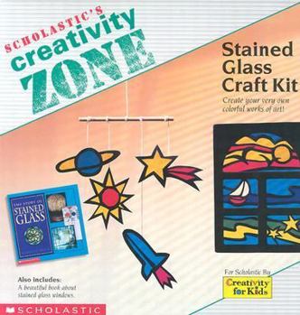 Paperback Stained Glass Craft Kit (Scholastic's Creativity Zone) Book