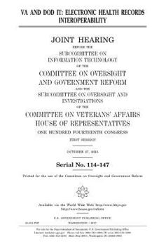 Paperback VA and DOD IT: electronic health records interoperability Book