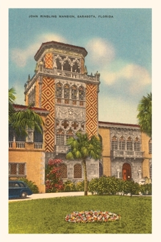 Paperback Vintage Journal Ringling Mansion, Sarasota, Florida Book