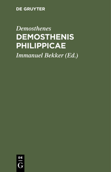 Hardcover Demosthenis Philippicae [Latin] Book