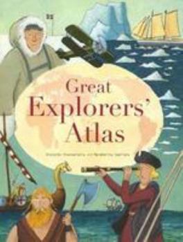 Hardcover Great Explorers' Atlas Book