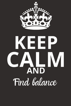 Paperback Find balance NOTEBOOK: "Journal and Notebook - Composition Size (6x9) With Lined and Blank Pages, Perfect for Journal, Doodling.." Book