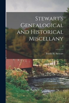 Paperback Stewart's Genealogical and Historical Miscellany; 2 Book