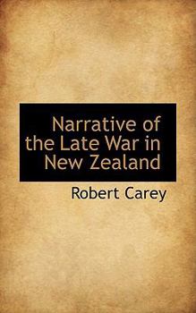 Paperback Narrative of the Late War in New Zealand Book