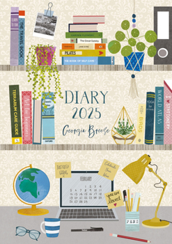 Calendar 2025 Georgia Breeze Diary Planner: Plastic Free Packaging Book