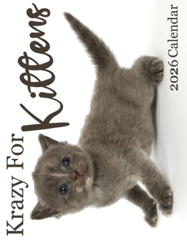 Paperback Krazy for Kittens 2026 Calendar Book