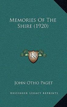 Paperback Memories Of The Shire (1920) Book