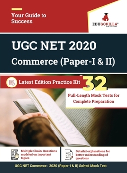 Paperback UGC NET Commerce: 2020 - 12 Full-length Mock Test + Previous Year Papers For complete Preparation Book