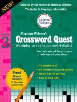 Paperback Merriam-Webster's Crossword Quest: Wordplay to Challenge and Delight! Book