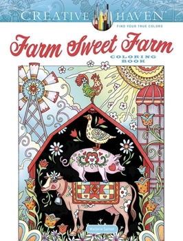 Paperback Creative Haven Farm Sweet Farm Coloring Book