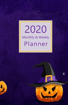 2020 Monthly & Weekly Planner: With Daily To-Do list. Calendar, Schedule, Assignments, 2021 Future plans. Monday start week. Portable. 8.5" x 5.5" ... purple, jack-o'-lantern. Soft matte cover).