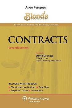 Paperback Blond's Law Guides: Contracts, Seventh Edition Book