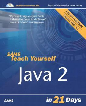 Paperback Sams Teach Yourself Java 2 in 21 Days [With CD-ROM] Book