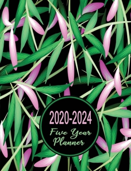 Paperback 2020-2024 Five Year Planner: Monthly Personal & Business Organizer Diary - Include To-Do List & Priorities for 60 Months Spread View - Gray Pink Le Book