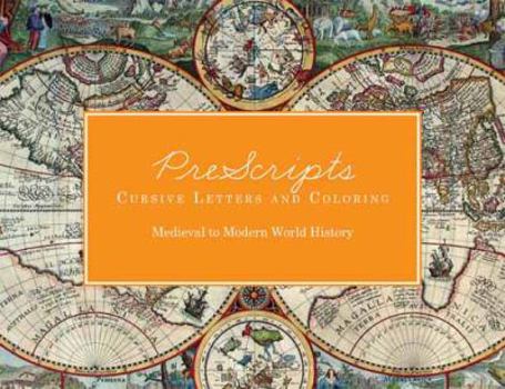 Spiral-bound PreScripts Cursive Letters and Coloring - Medieval to Modern History Book
