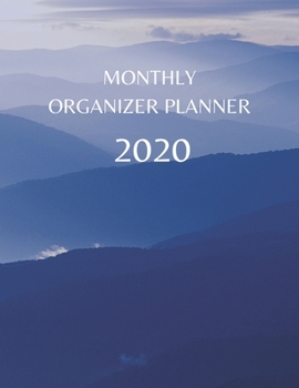 Paperback Monthly Organizer Planner: 2020 Year At A Glance Calendar and Organizer Book