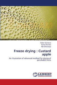 Paperback Freeze drying: Custard apple Book