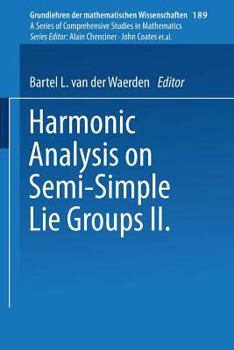Paperback Harmonic Analysis on Semi-Simple Lie Groups II Book