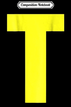 Composition Notebook: Initials Letter T-Theodore Chipmunk Christmas Back  Journal/Notebook Blank Lined Ruled 6x9 100 Pages