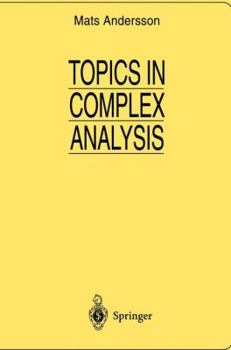 Paperback Topics in Complex Analysis Book