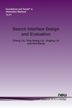 Paperback Search Interface Design and Evaluation Book
