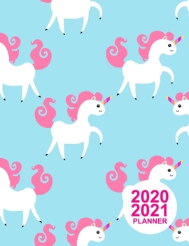 Paperback 2020 2021 Planner: Simple Colorful Design Book, 8.5 x 11 Two Year 2020-2021 Calendar Planner, Monthly Schedule Organizer (24 Months Activ Book