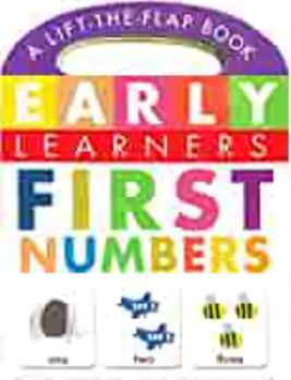 Board book First Numbers: A Lift-the-Flap Book - Children's Board Book - Educational Book