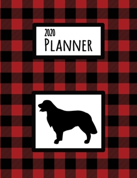 2020 Planner: Retriever Red and Black Buffalo Plaid Dated Daily, Weekly, Monthly Planner With Calendar, Goals, To-Do, Gratitude, Habit and Mood Trackers, Affirmations and Holidays