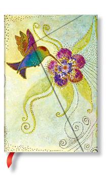 Diary Paperblanks Hummingbird Whimsical Creations Hardcover Mini Lined Wrap Closure 176 Pg 85 GSM Book