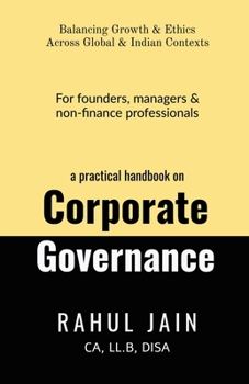 Paperback A practical handbook on Corporate Governance: For founders, managers & non-finance professionals Book