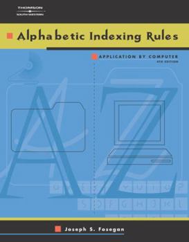 Paperback Alphabetic Indexing Rules: Application by Computer Book