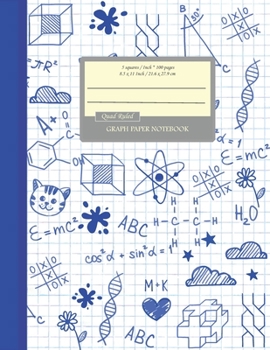 Graph Paper Notebook: Quad Ruled 5 squares per inch: Math and Science Composition Notebook for Students (Notebooks For Students) * Large (8.5 x 11) *