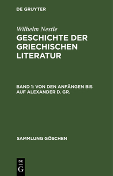 Hardcover Von Den Anfängen Bis Auf Alexander D. Gr. [German] Book