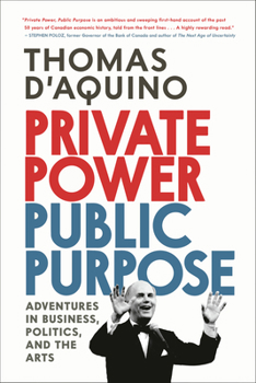Hardcover Private Power, Public Purpose: Adventures in Business, Politics, and the Arts Book