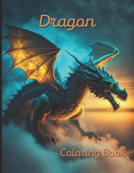 Paperback Dragon Coloring Book: A painting fun for children and adults [German] Book