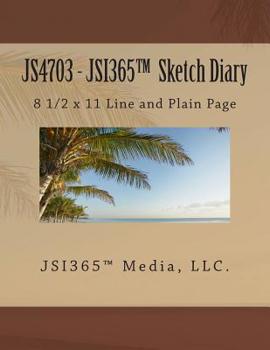 Paperback JS4703 - JSI365(TM) Sketch Diary 8 1/2 x 11 Line and Plain Page Book