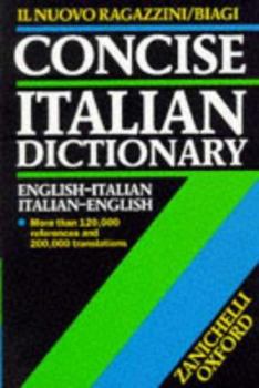 Hardcover Italian and English Dictionary: Il Nuovo Ragazzini-Biagi Concise Book