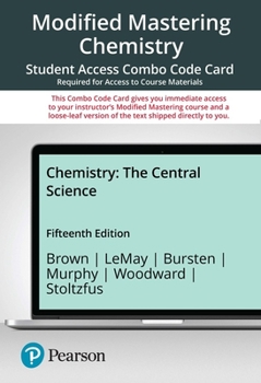 Modified Mastering Chemistry with Pearson eText -- Combo Access Card -- for Chemistry: The Central Science, 15e