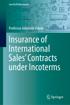 Hardcover Insurance of International Sales' Contracts Under Incoterms Book