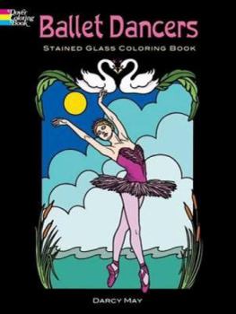 Paperback Ballet Dancers Stained Glass Coloring Book