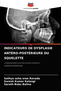 Paperback Indicateurs de Dysplasie Antéro-Postérieure Du Squelette [French] Book