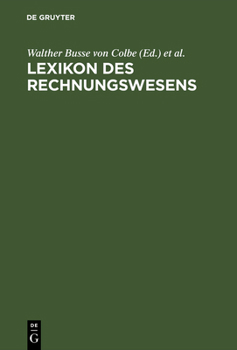 Hardcover Lexikon des Rechnungswesens [German] Book