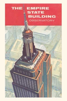 Paperback Vintage Journal Empire State Building Observatory from Above Book