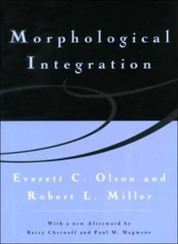 Paperback Morphological Integration Book