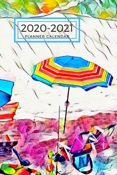 Paperback Beach Chair Umbrella Dated Calendar Planner 2 years To-Do Lists, Tasks, Notes Appointments: Small Cute Pocket/Purse Size at-A-Glance Schedule Notebook Book